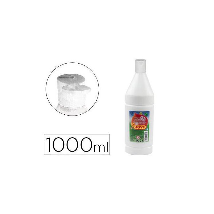 Tempera Liquida Jovi Escolar 1000 mL Blanco