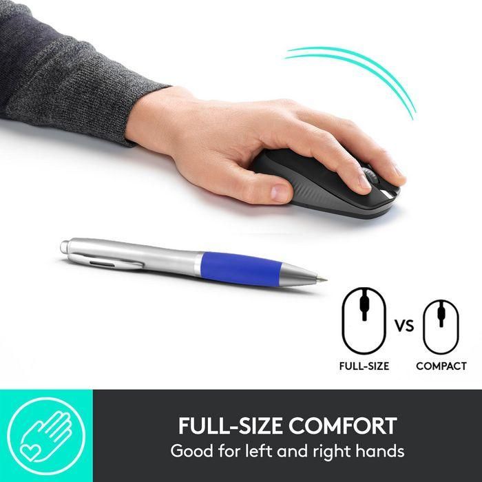 Logitech M190 Ratón Inalámbrico RF Full-Size Ergonómico 1000 dpi, Batería 18 Meses, para Manos Medianas/Grandes 7 Logitech M190 Ratón Inalámbrico RF Full-Size Ergonómico 1000 dpi, Batería 18 Meses, para Manos Medianas/Grandes 7