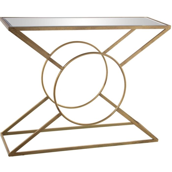 Consola Alexandra House Living Transparente Dorado Metal 100 x 79 x 32 cm