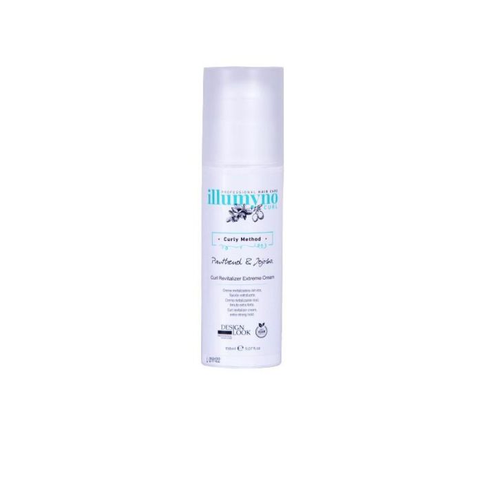 Design Look Crema Revitalizadora Rizo Illumyno, Fijación Extra Fuerte 150ml, con Germen de Trigo, Hidratante y Anti-crespo