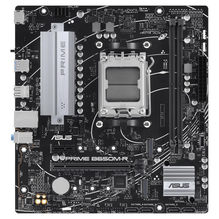 ASUS PRIME B650M-R Placa Base AMD AM5 DDR5 mATX para Procesadores AMD Ryzen 7000 y 8000 Series ASUS PRIME B650M-R Placa Base AMD AM5 DDR5 mATX para Procesadores AMD Ryzen 7000 y 8000 Series