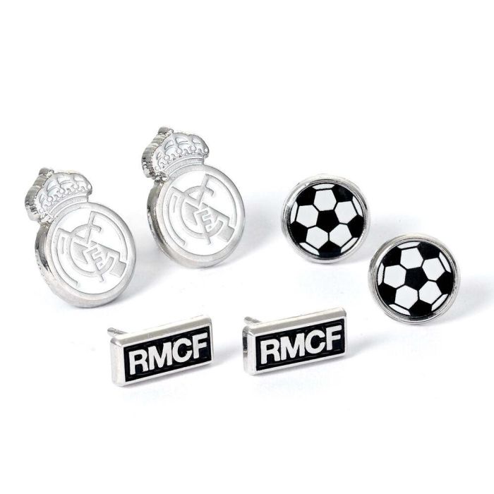 Set 3 Pares de pendientes Real Madrid 1 Set 3 Pares de pendientes Real Madrid 1