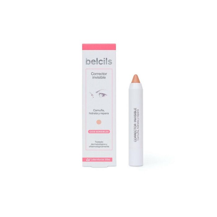 Belcils Corrector de Maquillaje Ojos Sensibles Stick Hipoalergénico Alta Cobertura para Ojeras e Imperfecciones Mate 4,5 g