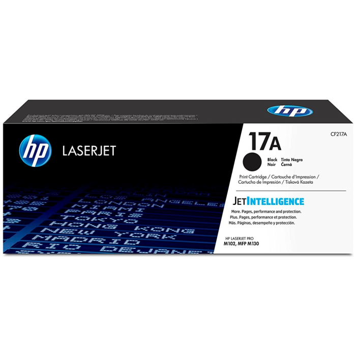 HP CF217A Nº17A Toner Negro 1.600 Páginas Original HP LaserJet Pro M102/MFP M130 1