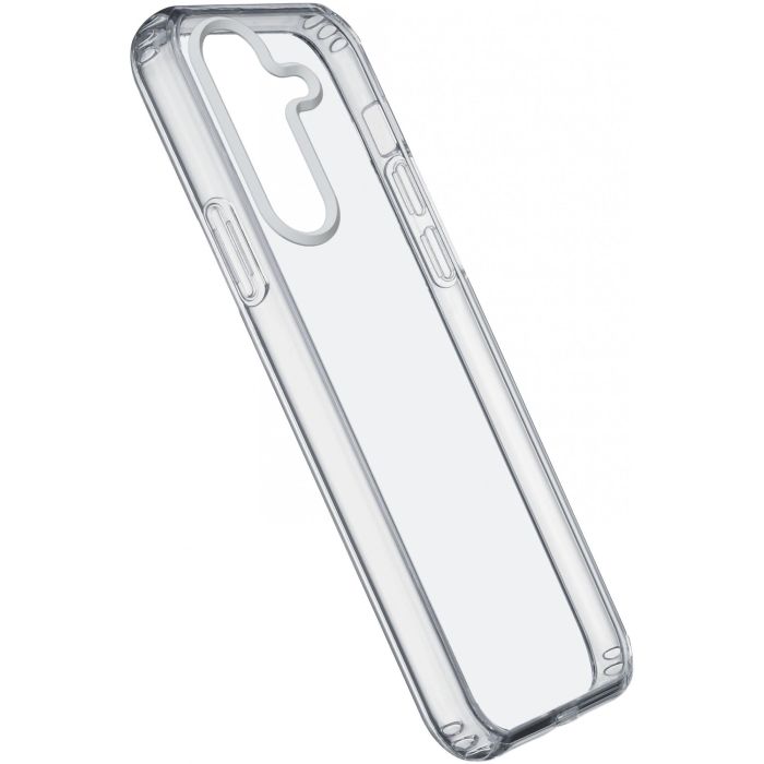 Cellularline Funda Clear Strong para Samsung Galaxy S24, rígida con bordes de goma, Transparente