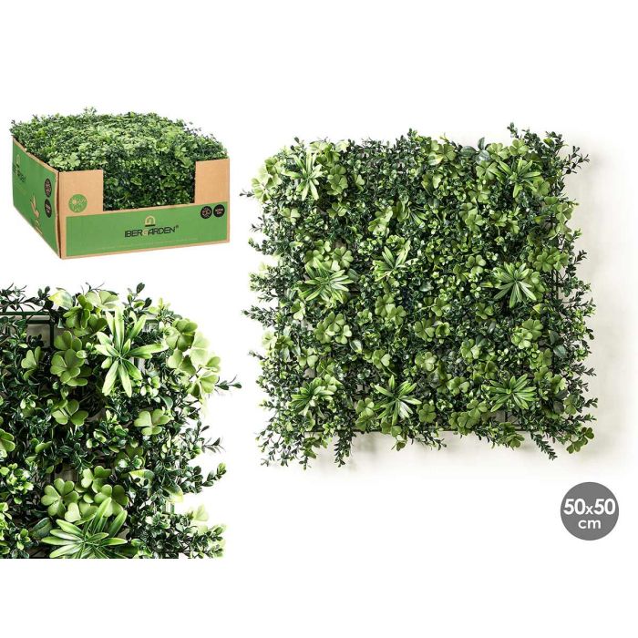 Jardin Vertical Hoja Flor 50X50Cm Ibergarden (10 Unidades) Jardin Vertical Hoja Flor 50X50Cm Ibergarden (10 Unidades)