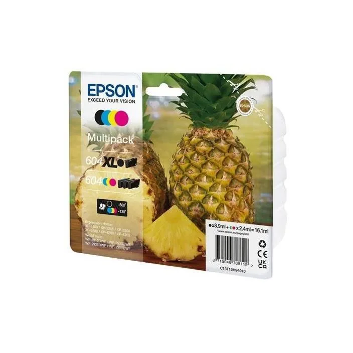 EPSON Cartucho 4 colores Multipack 604XL Negro/604 CMY XP-2200, WF-2910DWF Piña 2 EPSON Cartucho 4 colores Multipack 604XL Negro/604 CMY XP-2200, WF-2910DWF Piña 2