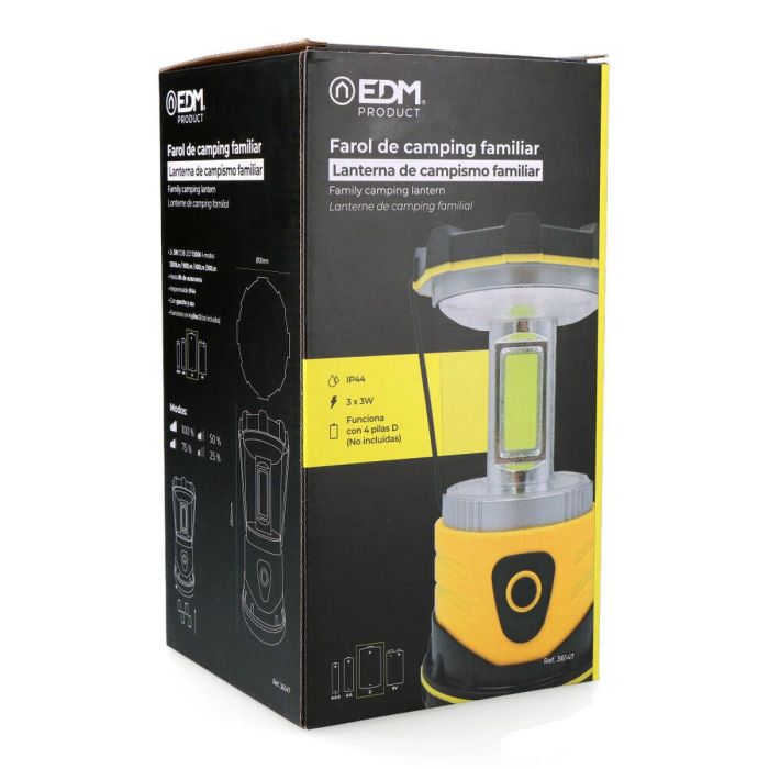 Farol LED EDM 36147 Amarillo 9 W 1200 Lm Clásico De acampada 3 Farol LED EDM 36147 Amarillo 9 W 1200 Lm Clásico De acampada 3