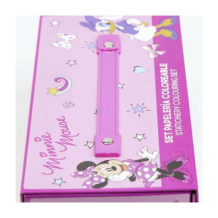 Set Papelería Coloreable Maletín Minnie Set Papelería Coloreable Maletín Minnie