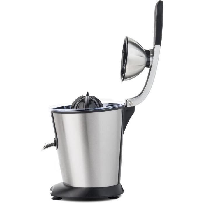 H.Koenig AGR80 Prensa de cítricos profesional con brazo articulado, 160 W, de acero inoxidable para zumos frescos en tu cocina 4