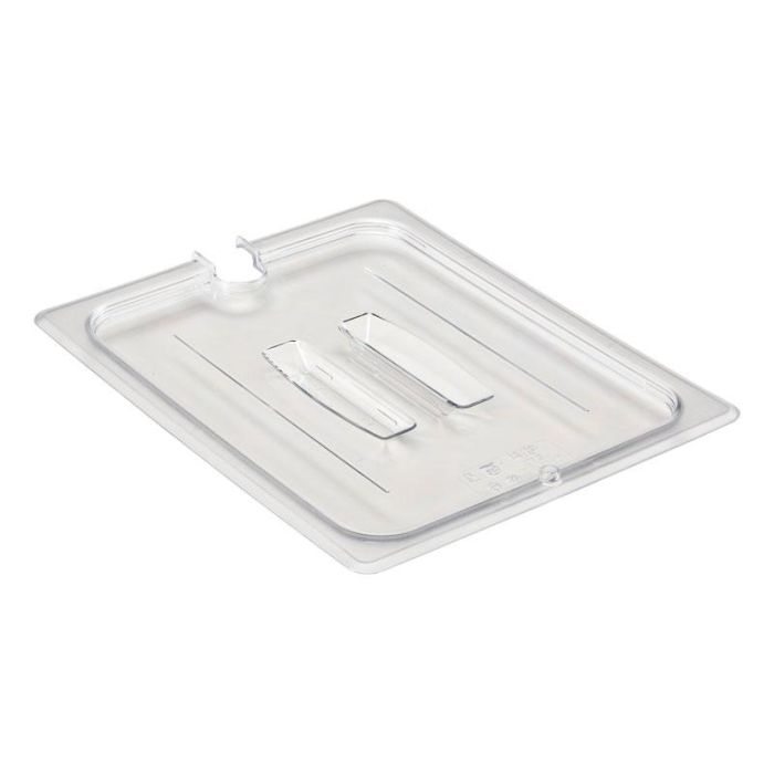 CAMBRO 20CWCHN-135 - Tapa con muesca y asa GN 1/2 - 26,5 x 32,5 cm - (No incluye cubeta) - Transparente - Venta 1 unidad.