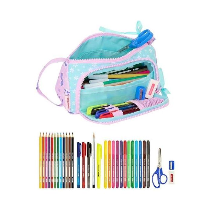 Portatodo Frozen Cool days Violeta Azul cielo 20 x 11 x 8,5 cm 32 Piezas 3