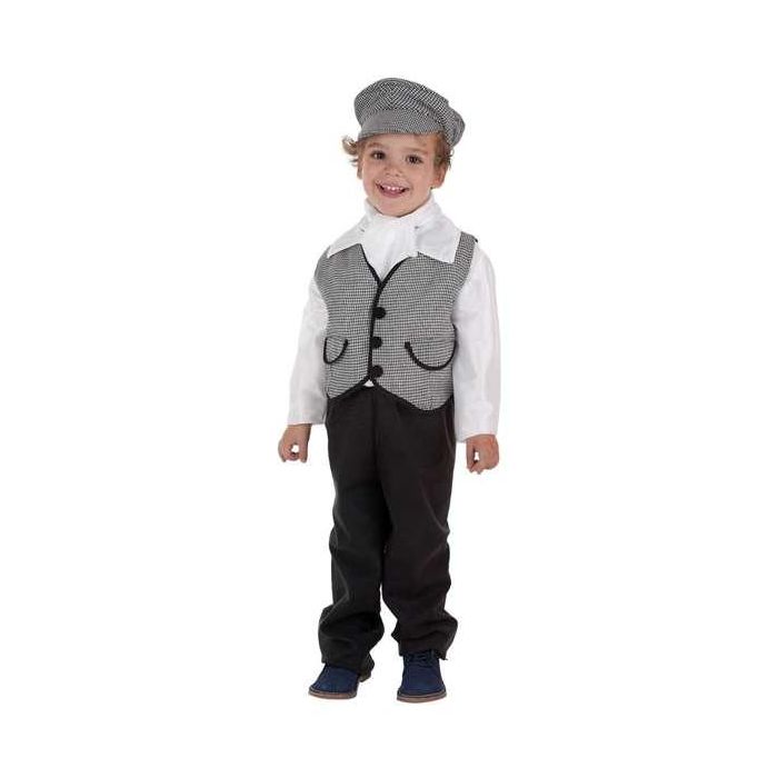 Creaciones Llopis Disfraz Infantil Chulapo Chaleco T-0 2-3 Años Pantalón y Chaleco, Pañuelo y Gorra