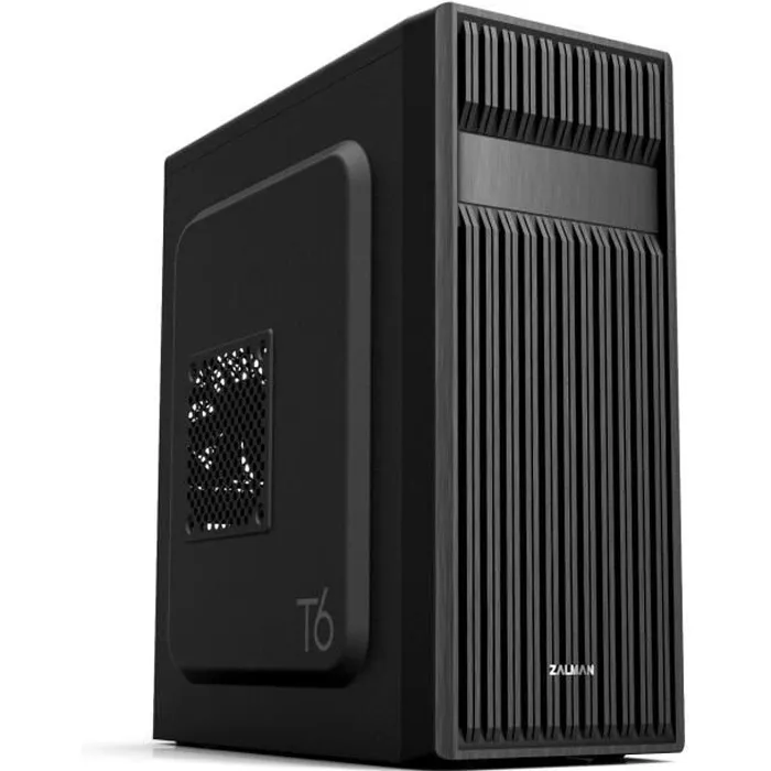 Zalman T6 Negro - Carcasa para PC Torre Central ATX, Micro ATX, Mini ITX - Color Negro