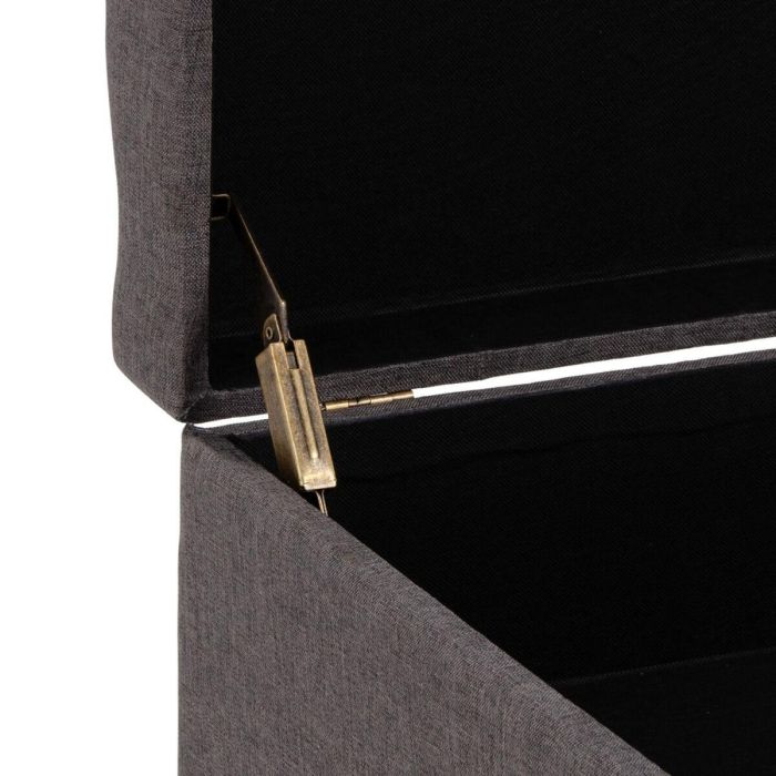 Baúl Tejido Sintético Madera 140 x 50 x 50 cm 4 Baúl Tejido Sintético Madera 140 x 50 x 50 cm 4