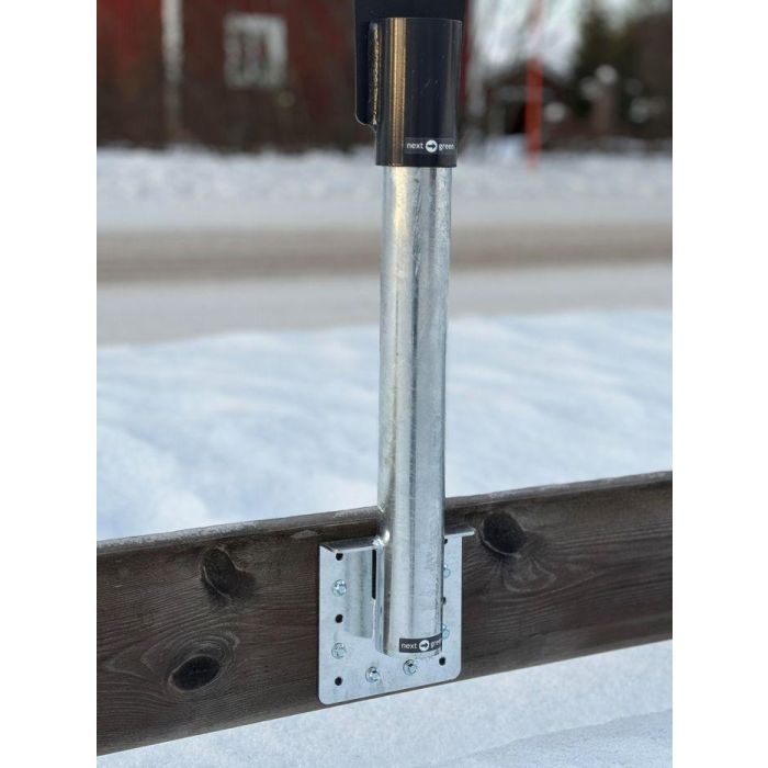 Next Green Soporte de tubo para tablón y fachada 60-540, para montaje en paredes y fachadas para cajas de carga, tubo soldado de 60 mm de longitud 540 mm 5