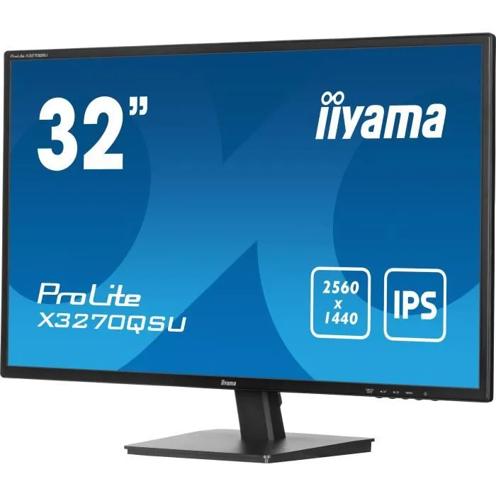 Iiyama X3270QSU-B1 Monitor 32" IPS QHD 2560x1440 100Hz 3ms 1xHDMI 1xDP USB Altavoces Negro 2 Iiyama X3270QSU-B1 Monitor 32" IPS QHD 2560x1440 100Hz 3ms 1xHDMI 1xDP USB Altavoces Negro 2
