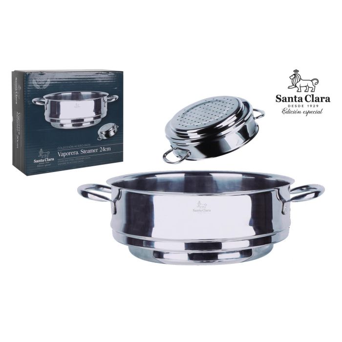 Santa Clara Vaporera 24 cm, Ancho 30 cm x Alto 26 cm x Largo 10 cm (2 Unidades)