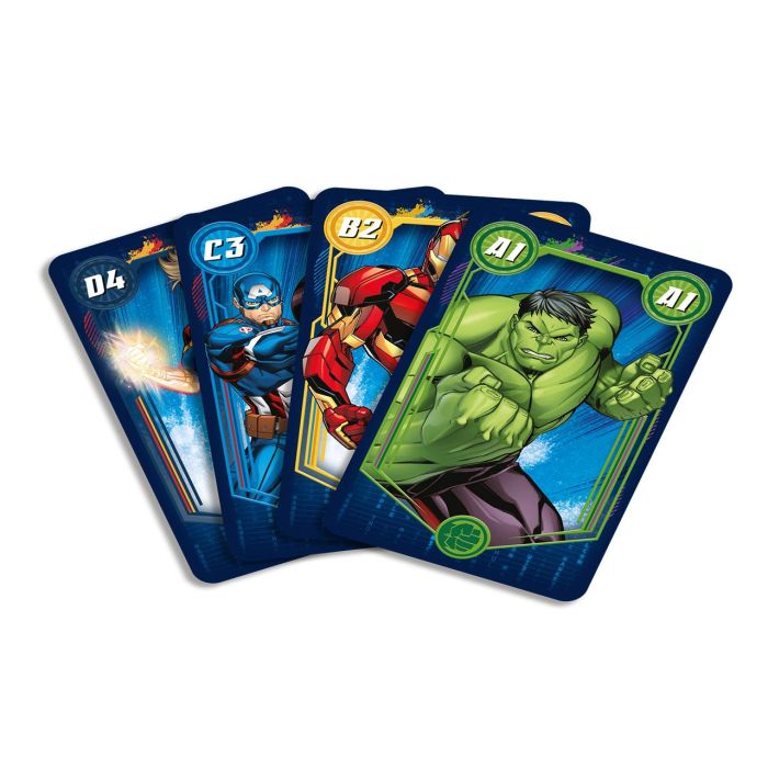 Shuffle 10028043 Juego de Cartas 4 en 1 Avengers Incluye Familias, Juego de Acción, Parejas y Snap, para +4 años, Español 2 Shuffle 10028043 Juego de Cartas 4 en 1 Avengers Incluye Familias, Juego de Acción, Parejas y Snap, para +4 años, Español 2