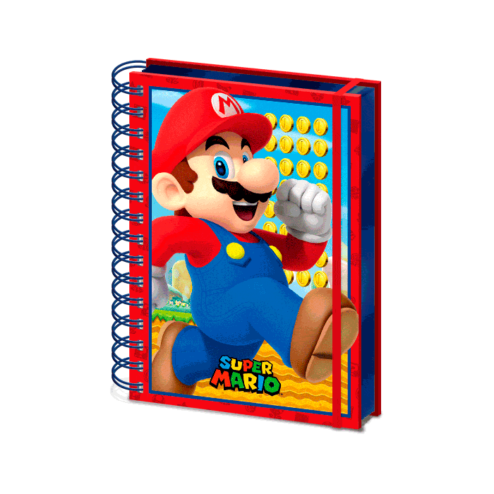 PYRAMID Cuaderno lenticular A5 Super Mario Nintendo 14,8 cm x 21 cm