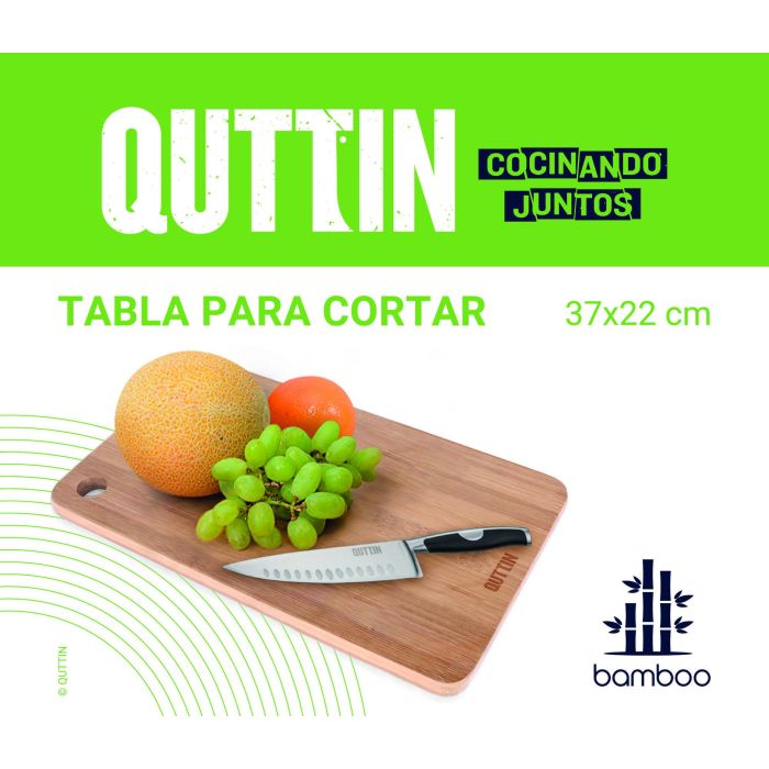 Tabla para cortar de bambú Quttin 37x22 cm (6 Unidades) 5 Tabla para cortar de bambú Quttin 37x22 cm (6 Unidades) 5