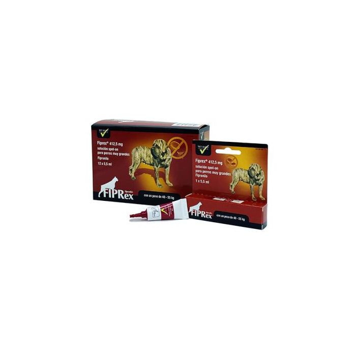 Fiprex XL Pipetas Antiparasitarias para Perros 40-55 kg, 12 Unidades Fiprex XL Pipetas Antiparasitarias para Perros 40-55 kg, 12 Unidades