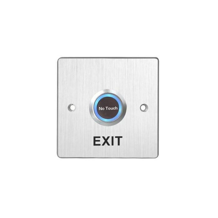CQR Botón de Salida Sin Contacto Sensor Interior Aluminio Cepillado