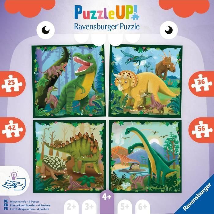 Puzzle infantil, Puzzle UP!, Dinosaurios, a partir de 4 años, 12004003, Ravensburger 1 Puzzle infantil, Puzzle UP!, Dinosaurios, a partir de 4 años, 12004003, Ravensburger 1