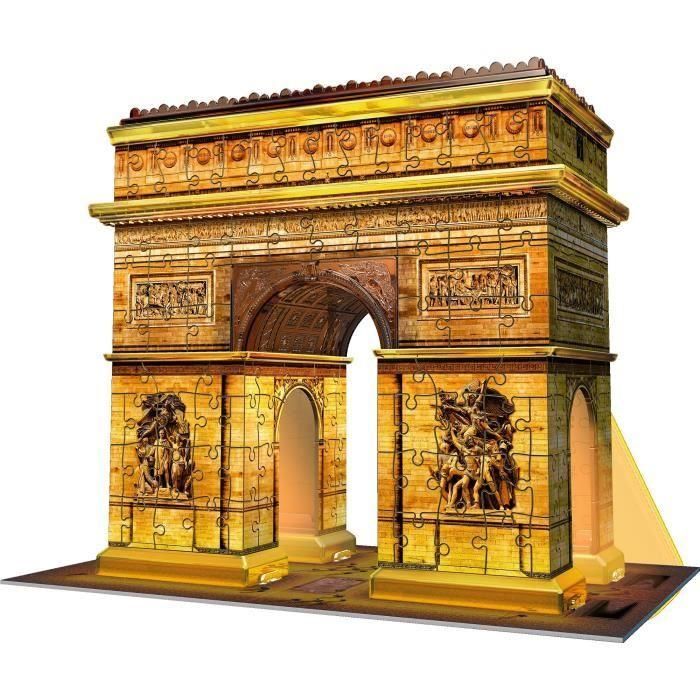 RAVENSBURGER Puzzle 3D Arc de Triomphe Night Edition 216 piezas 1 RAVENSBURGER Puzzle 3D Arc de Triomphe Night Edition 216 piezas 1