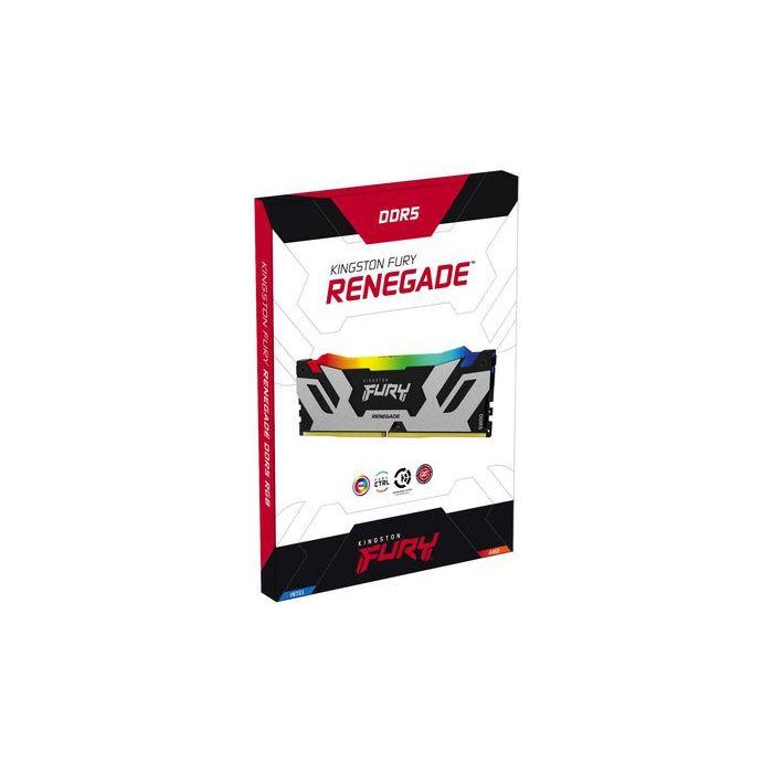 Kingston 32GB 8000MT/s DDR5 CL38 DIMM (Kit of 2) FURY Renegade RGB XMP 3 Kingston 32GB 8000MT/s DDR5 CL38 DIMM (Kit of 2) FURY Renegade RGB XMP 3