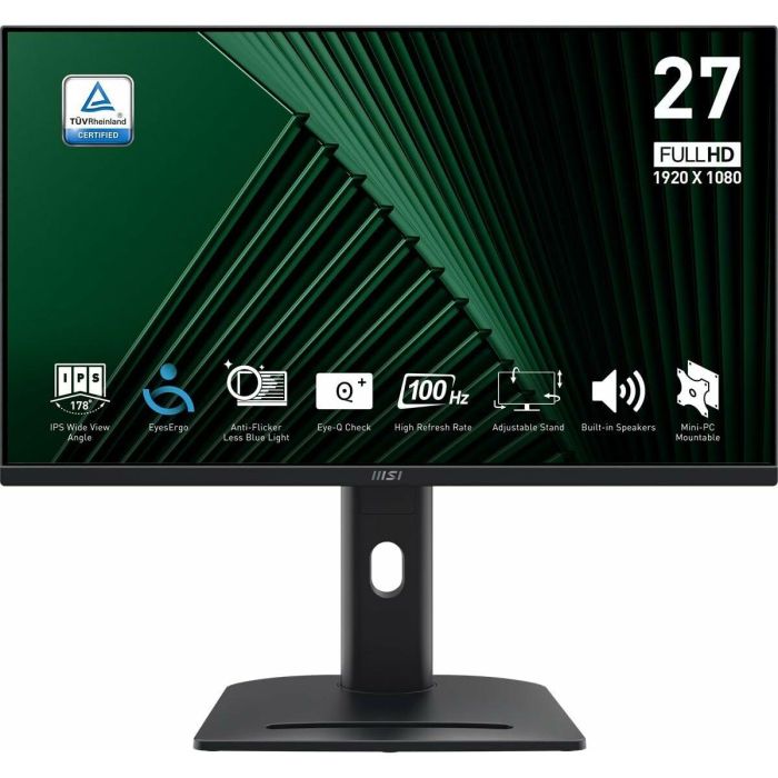 MSI MP275PG Monitor 27" Full HD IPS 100Hz 1ms, ergonómico con altavoces y DisplayPort/HDMI/VGA 11