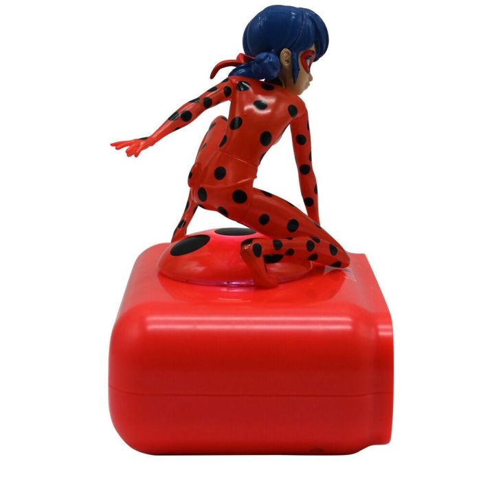 Reloj Despertador Luz Nocturna 3D Prodigiosa Ladybug 5