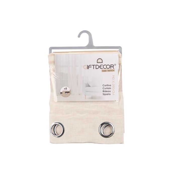 Cortina Rayas Plegadas Beige Giftdecor 34X5CM (6 Unidades) 2 Cortina Rayas Plegadas Beige Giftdecor 34X5CM (6 Unidades) 2