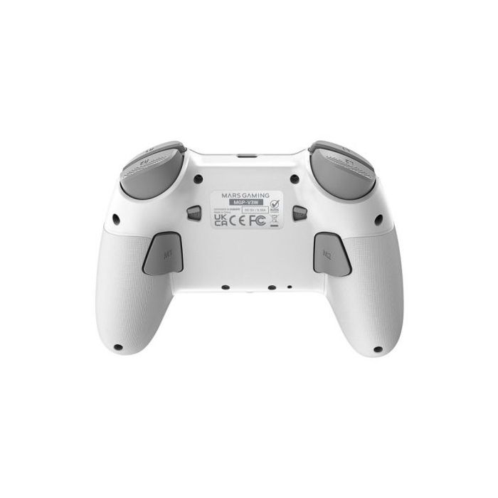 Mars Gaming MGP-V3 Gamepad Inalámbrico Blanco, Pantalla LCD, Joysticks Hall Effect, Triple Conexión Bluetooth/2.4G/Cable, Compatible con Switch, Switch 2, PC, Android, iOS 1