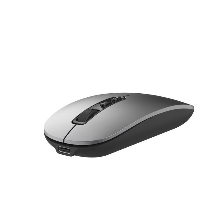 Ewent Ratón Inalámbrico Recargable EW3207, Conectividad Multi-Dispositivo, Asistente IA, USB-C, Clics Silenciosos, DPI Ajustable, Gris 2 Ewent Ratón Inalámbrico Recargable EW3207, Conectividad Multi-Dispositivo, Asistente IA, USB-C, Clics Silenciosos, DPI Ajustable, Gris 2