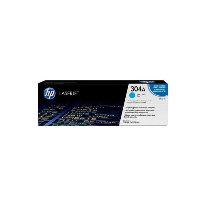 HP Laserjet Color CP2025,CM2320 Toner Cian 2.800 pag. 304A HP Laserjet Color CP2025,CM2320 Toner Cian 2.800 pag. 304A