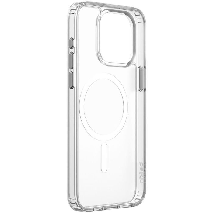 Belkin MSA021btCL Funda SheerForce MagSafe para iPhone 15 Pro, Transparente, Protección Antibacteriana y Anti-rayones