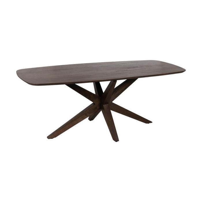 Mesa Comedor Marrón Madera de Mango 200 X 100 X 76 cm