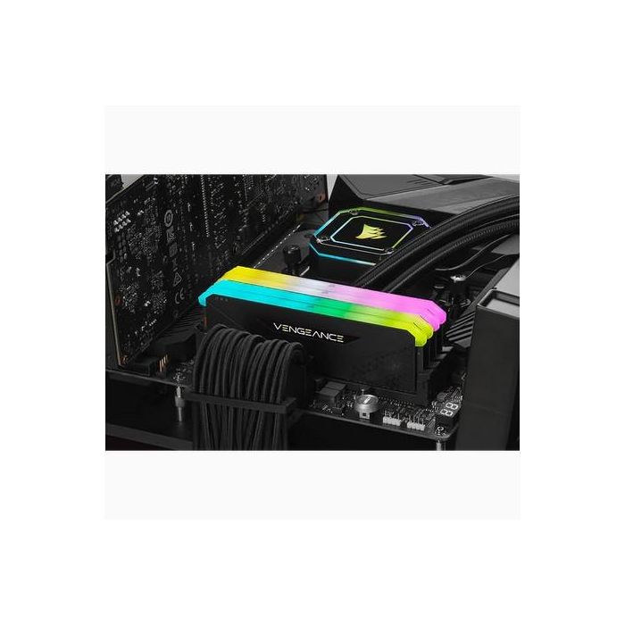 Corsair CMG32GX4M2E3200C16 Vengeance RGB RS Memoria DDM DDR4 32GB (2x16GB) 3200MHz para AMD Ryzen e Intel XMP 3 Corsair CMG32GX4M2E3200C16 Vengeance RGB RS Memoria DDM DDR4 32GB (2x16GB) 3200MHz para AMD Ryzen e Intel XMP 3
