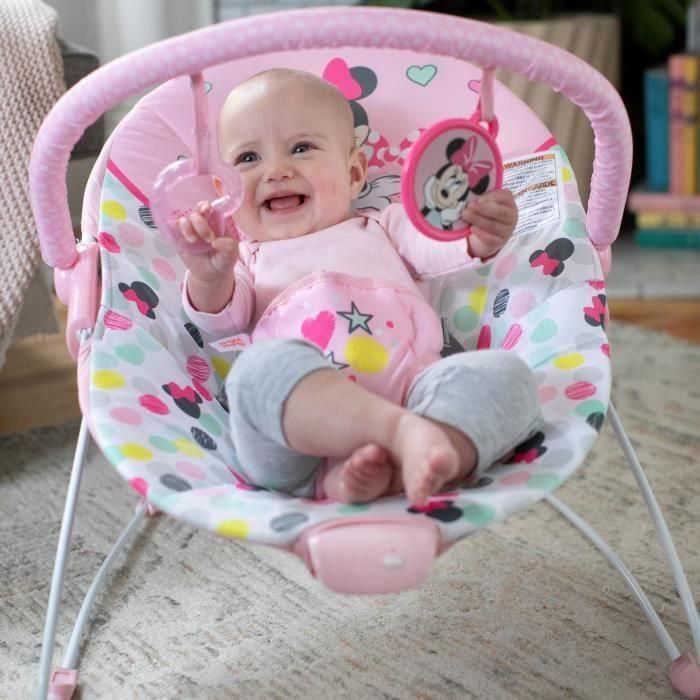 Disney Baby Bouncer Minnie Spotty Dotty con vibraciones y arco de juego 2 Disney Baby Bouncer Minnie Spotty Dotty con vibraciones y arco de juego 2