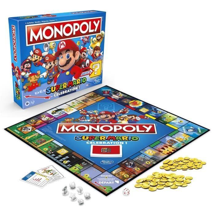 Monopoly Super Mario Celebration - Juego de mesa - Juego de mesa - Versión francesa 2