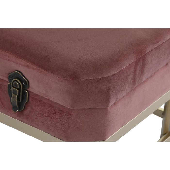 Descalzadora Glam DKD Home Decor Rosa Dorado 40 x 47 x 80 cm Set de 2 1 Descalzadora Glam DKD Home Decor Rosa Dorado 40 x 47 x 80 cm Set de 2 1