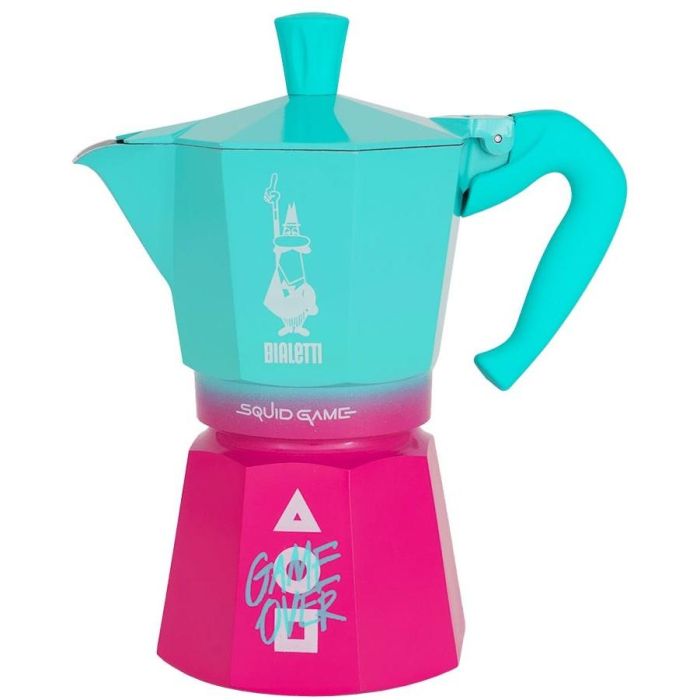 Bialetti Moka Express Squid Game 6TZ - Cafetera Italiana de Aluminio, 6 Tazas 1