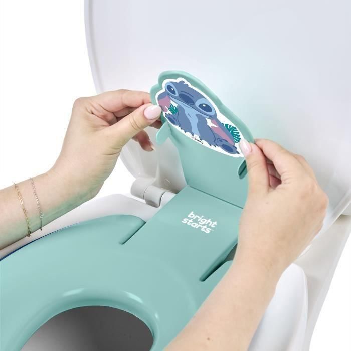 DISNEY BABY - STITCH - Reductor universal adhesivo para asiento de inodoro infantil, Instalación rápida 1