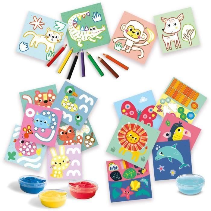 SES CREATIVE - My first - 3 en 1 Pintar con los dedos, colorear y formas adhesivas 1 SES CREATIVE - My first - 3 en 1 Pintar con los dedos, colorear y formas adhesivas 1
