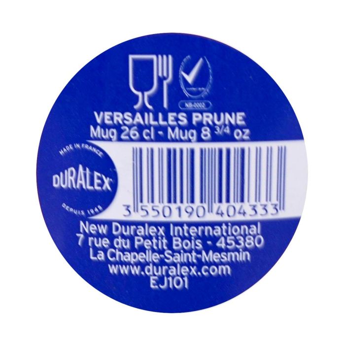Duralex Mug Apilable 26Cl Morado Versailles Colección Saphir (72 Unidades) 8
