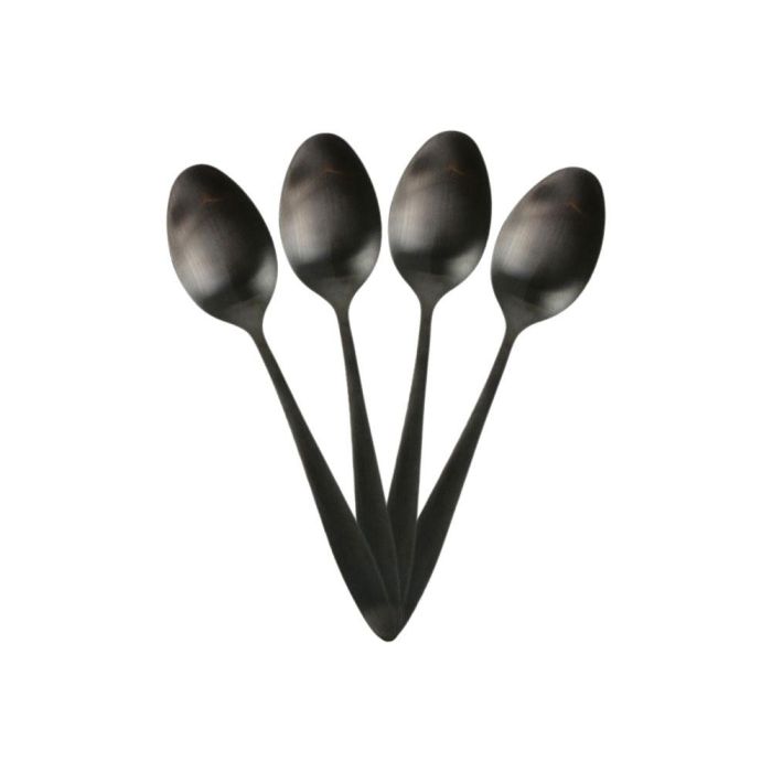 Home Deco Factory Cubertería 16 Piezas Negra Colección Lounge Acero Inoxidable 6