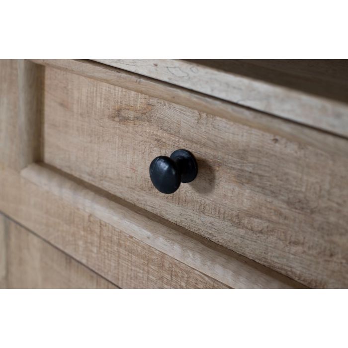 GINER Y COLOMER Librería de Madera de Mango Natural Tallada a Mano, 80x37x14 cm 5