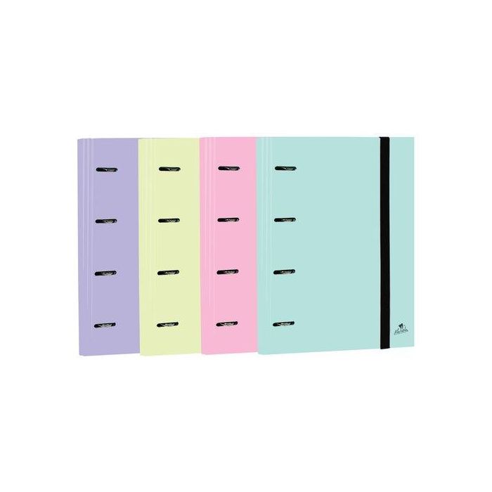 Carpebloc Mariola A4 4 An. Mixtas 25Mm Sin Recambio Surtido Pasteles (4 Col.) (Set de 8)