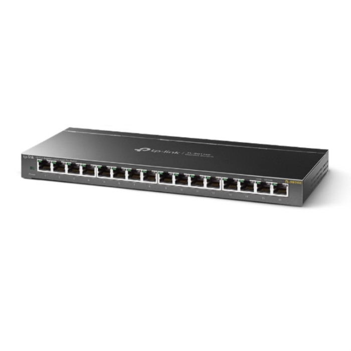 Tp-link TL-SG116E Switch Gigabit 16 Puertos 10/100/1000Mbps, Conmutador Easy Smart, Sin Ventilador, Caja Metálica